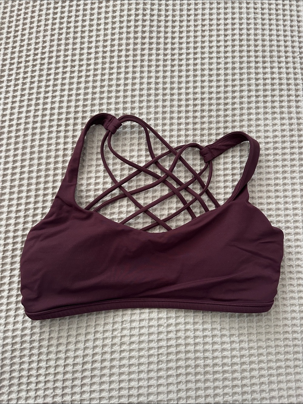 Lulu Strappy Back Wireless Bralette - Deep Plum!